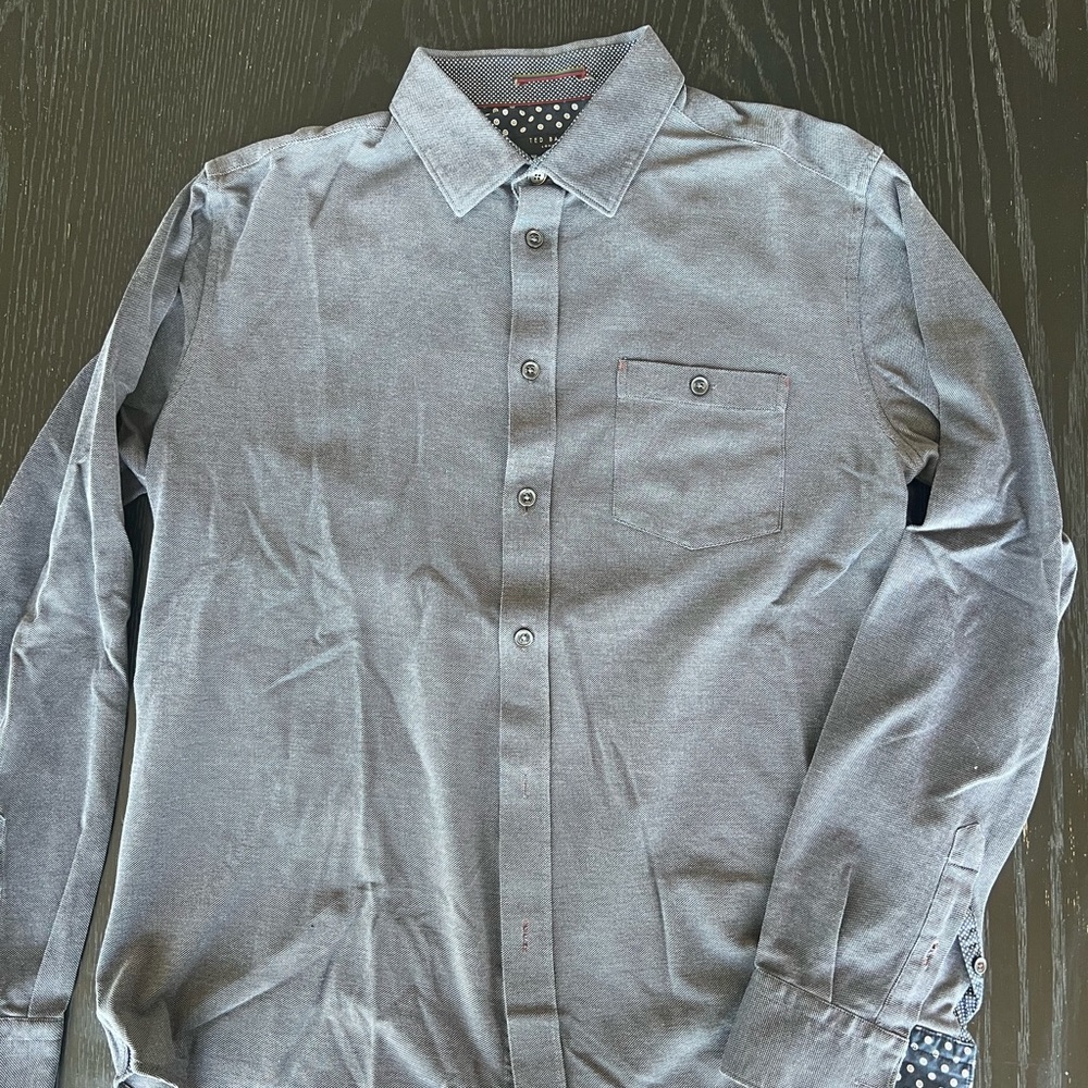 Ted Baker Long sleeve Button Down Size 4 (small)